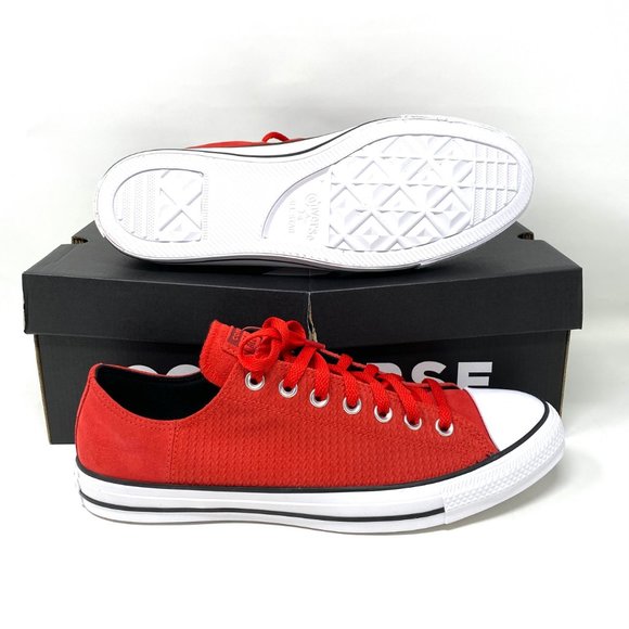 Converse Men's Size 10.5 169446C CTAS OX UNIVERSITY Red Canvas Low Top Sneakers - Picture 2 of 11